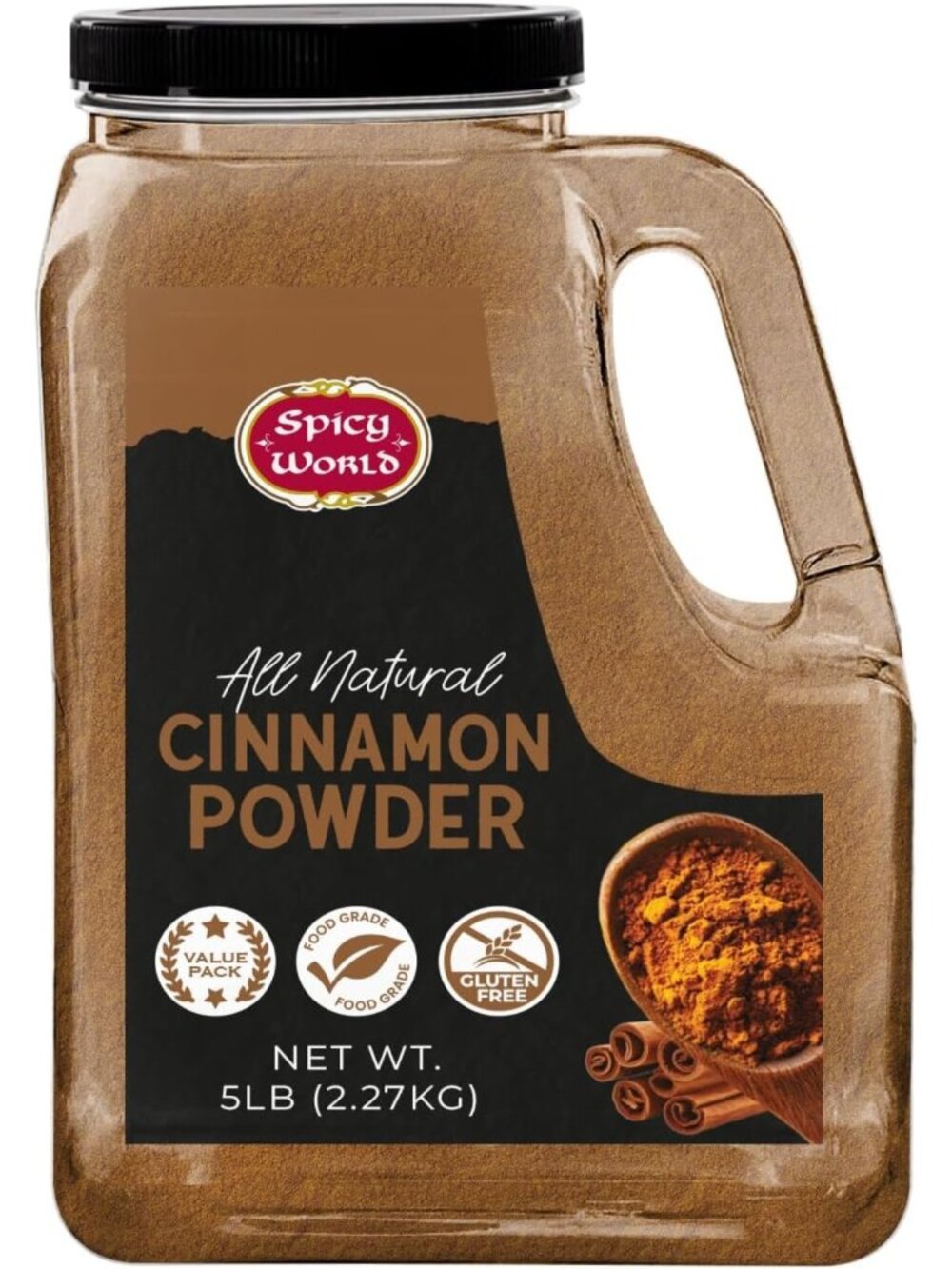 Bulk Cinnamon Powder 5 LB - Lab Tested, Ground Cassia Spice for Baking, Coffee